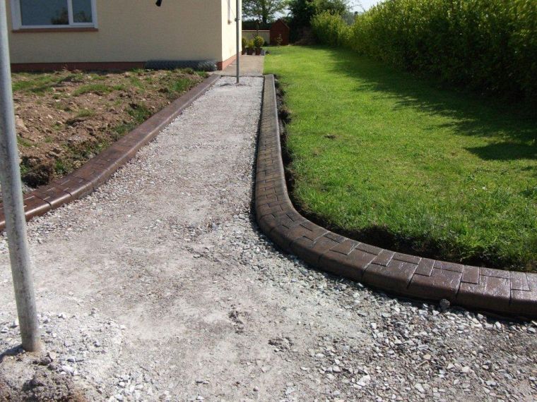Examples of our previous Lawn Edging, Driveway Edging and Commercial